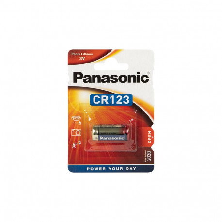 Panasonic liitiumpatarei 2710# CR123 3V 3 tk.