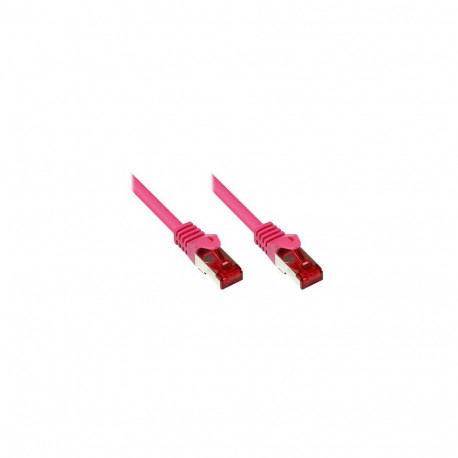 Alcasa Cat. 6, M/M, 3m networking cable Magenta Cat6 S/FTP (S-STP)