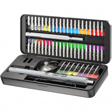 Goobay Tools 58-ühes elektriline kruvikeeraja 50-osaline täppisotsikute komplektiga