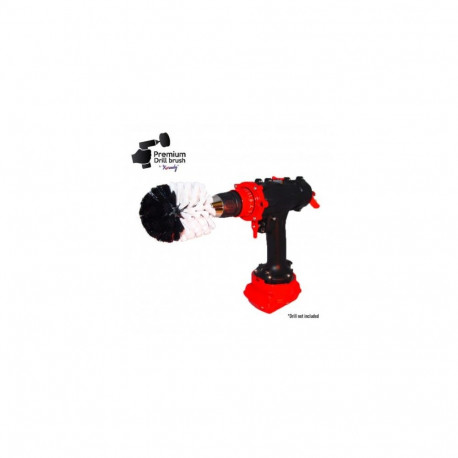 Premium Drill Brush For Professional Cleaning - Extra Soft, White, Original