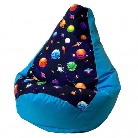 Sako kott-tumba pirni mustriga sinised planeedid L 105 x 80 cm