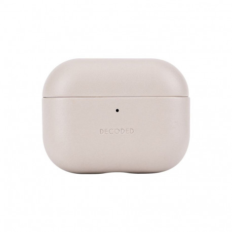 Decoded Decoded Leather Case for AirPods Pro 3 - Beige
