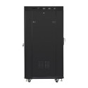 RACK installation cabinet solution 19 22U 800X800 black LCD glass door (FLAT PACK)