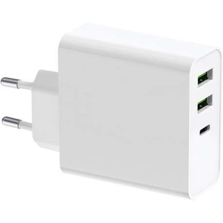 Platinet laadija USB/USB-C 65W (PLCUPD65W) (avatud pakend)