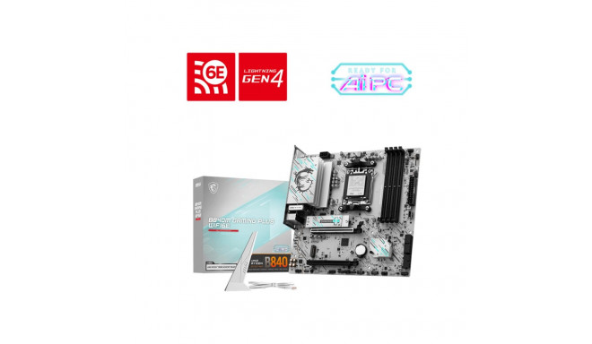 MSI B840M GAMING PLUS WIFI6E | Processor family AMD | Processor socket AM5 | DDR5 | Supported hard d