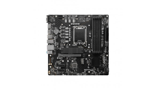 MSI PRO B760M-P DDR4 emaplaat Intel protsessoriperele LGA1700, DDR4 DIMM, 4 mälupesa, toetatud kõvak