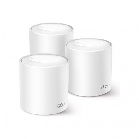 TP-LINK kogu kodu Mesh Wi-Fi 6 süsteem AX1500 Deco X10 (3-pakk) 802.11ax 10/100/1000Mbit/s Mesh-tugi