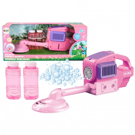 Maszyna Do Baniek Mydlanych Kosiarka Podkaszarka Dwa Płyny Różowa