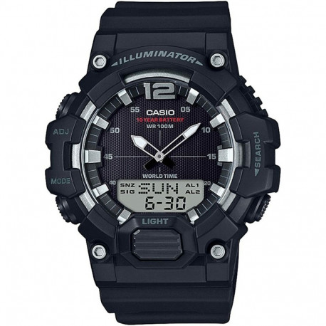Meeste Kell Casio ILLUMINATOR Black (Ø 53 mm)