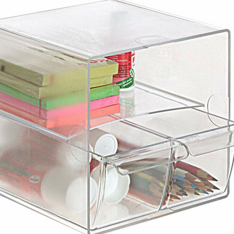 Mitmeotstarbeline Organiseerija Archivo 2000 Läbipaistev 19 x 15 x 15 cm