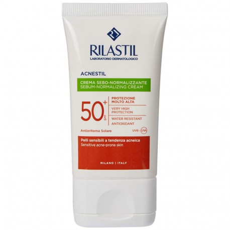Päivituskreem näole Rilastil Sun System Acnestil Rasueraldust Reguleeriv Spf 50 (40 ml)