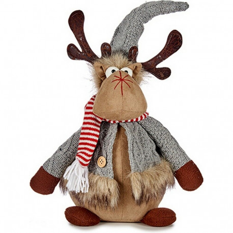 Jõulu põhjapõder Hall Pruun 15 x 43 x 19 cm