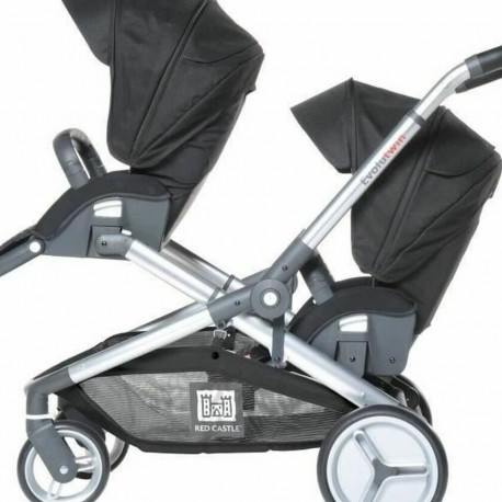 Beebi jalutuskäru RED CASTLE Evolutwin Must