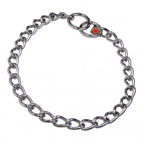 Hs Sprenger dog collar Links 4mm Twisted 65cm, silver