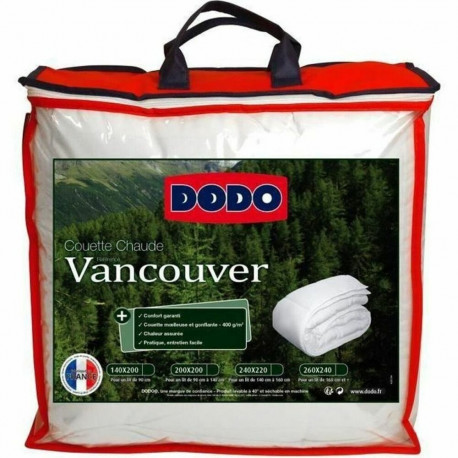 Tekk DODO Vancouver Valge 400 g /m² 200 x 200 cm