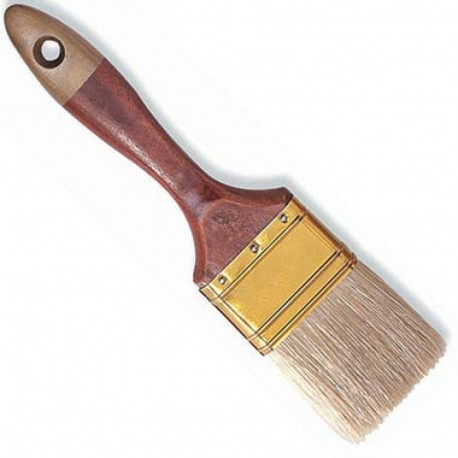 Ota 50mm, plakana, gaiši sari, beicēts koka kāts