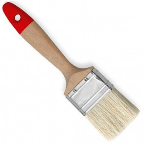 Pintsel 70mm, lapik, lehtpuust käepide