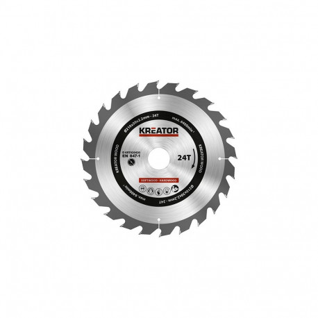 Saw blade for wood Ø210x30x2.2mm, 24 teeth Kreator