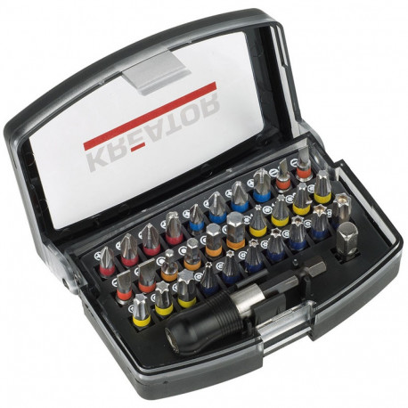 Bit set SL, PH, PZ, TORX, HEX (32pcs.) Kreator
