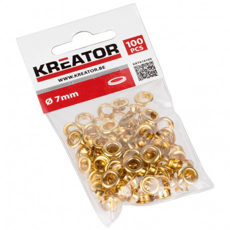 Öösid, messing 7mm (100tk.) Kreator