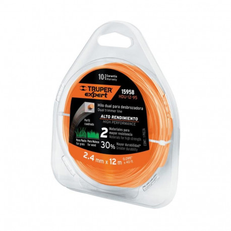 Truper tugevdatud kandiline trimmeri jõhv 2.4mm/12m
