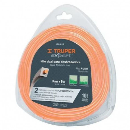 Truper reinforced square trimmer line 3.0mm/9m