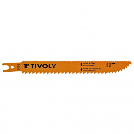 Tiigersae tera 150mm, kahepoolne (puit, naeltega puit, MDF, metall, komposiitmaterjalid, epo) - 2tk