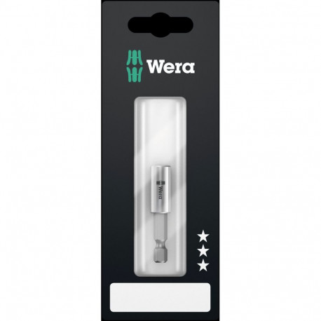 Wera 899/4/1 Universal 1/4" bit holder with magnet and retaining ring, 152mm