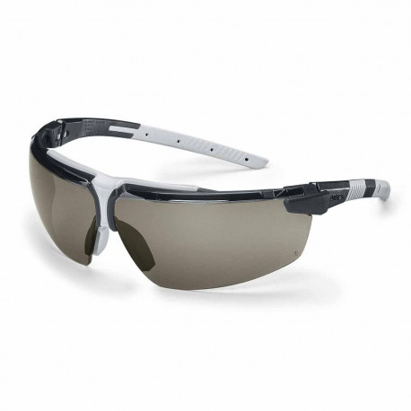 Safety glasses Uvex i-3, grey lens, supravision excellence (anfi scratch, anti fog) coating,  black/