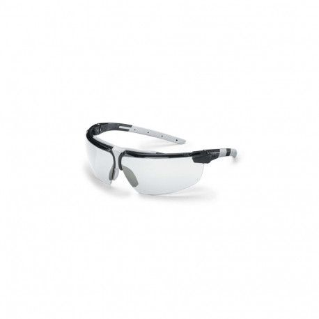 Safety glasses Uvex i-3, clear lens, supravision excellence (anfi scratch, anti fog) coating,  black