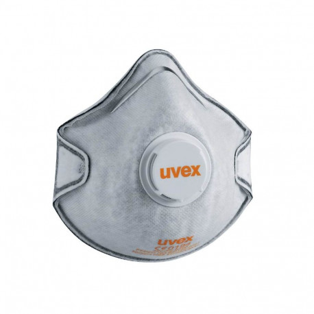 Uvex silv-Air classic 2220 FFP2 respirator – carbon filter, 360° exhalation valve, dolomite dust tes