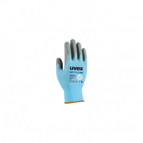 Safety gloves Uvex Phynomic C3, cut level 3, blue, size  10