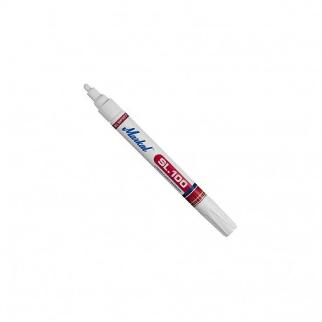 Markal SL100 paint marker – 3 mm medium bullet tip, white, xylene-free, fast-drying, weather- and UV