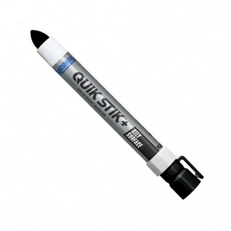 Tööstuslik tahkevärvi marker Markal QUIK STIK+ OILY SURFACE, MUST (12tk)