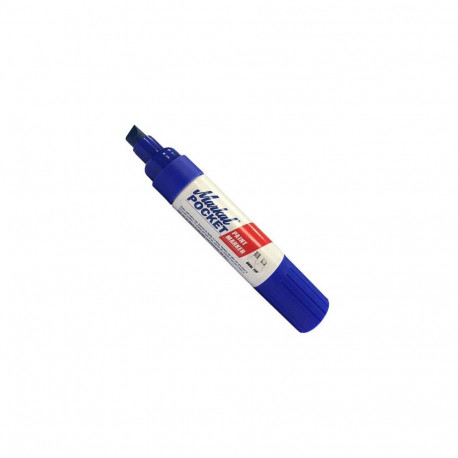 Markal pocket paint marker – 10mm reversible nib, xylene-free fast-drying permanent blue paint, comp