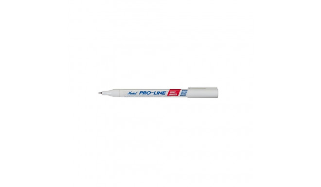 Markal Pro-Line Fine liquid paint marker – 1.5 mm fine round tip, white, xylene-free, permanent, ind
