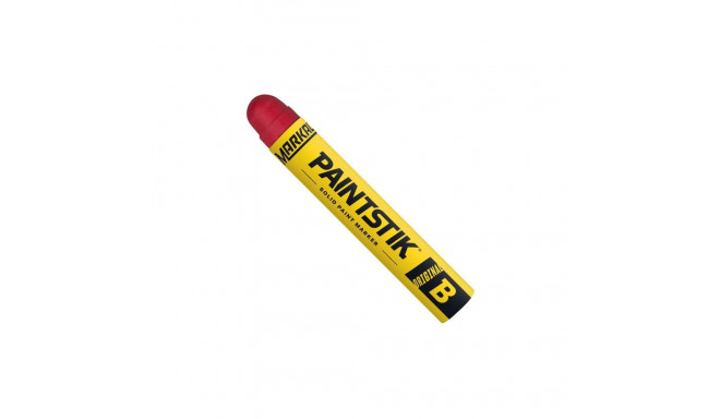 Markal B Paintstik solid paint marker – 17 mm tip, red, oil-based, weather- and UV-resistant, recycl