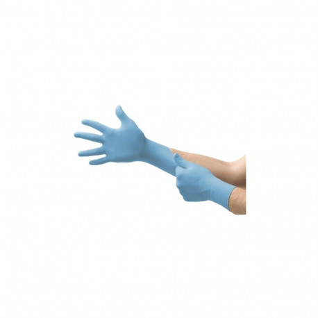 Disposable nitrile gloves Ansell TouchNTuff® 92-670, 100 pcs, 0,13mm thick, size S (6.5-7) blue
