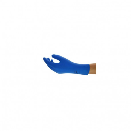Latex chemical gloves Ansell AlphaTec 87-195, size 8