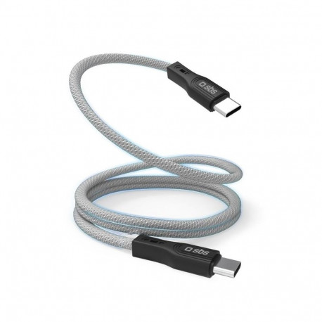 Kaabel SBS Magnetic USB-C/USB-C, 60W, 1m, Gray