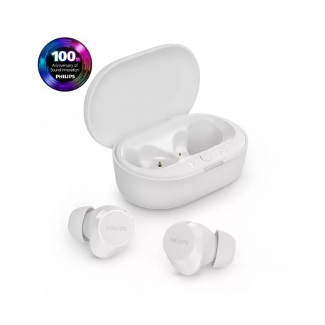 Täielikult juhtmevabad kõrvaklapid Philips, valge