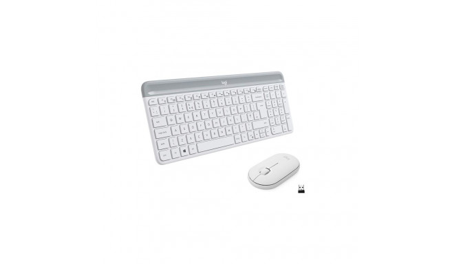 Desktop Logitech Slim Combo MK470 US (W), valge