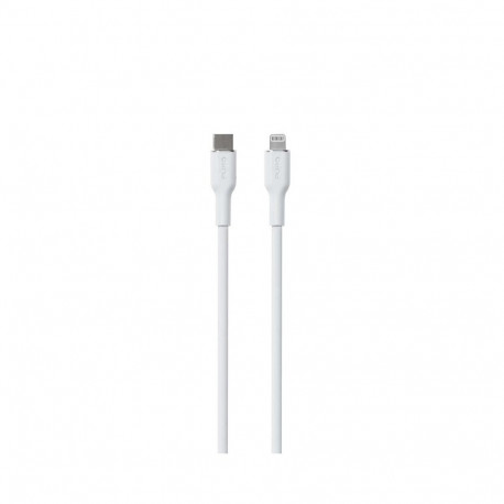 Kaabel Puro Soft USB-C/Lightning 1,5m, valge