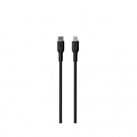 Kaabel Puro Soft USB-C/Lightning 1,5m, must