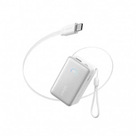Power bank Anker 10000mAh 45W Display USB-C Cable, White