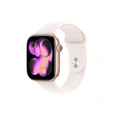 Apple Watch 11 GPS 42mm Rose Gold Alu, Pink Sport Band, S/M