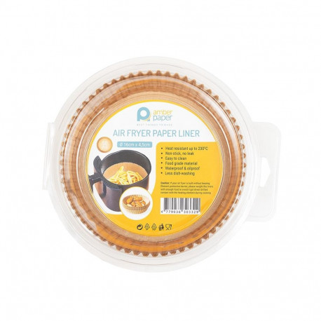 Kuumaõhufritüüri pabervormid 16 x 4.5 cm, Amber Paper