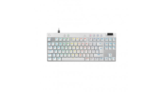 Klaviatuur Logitech Pro X TKL Rapid SWE, valge