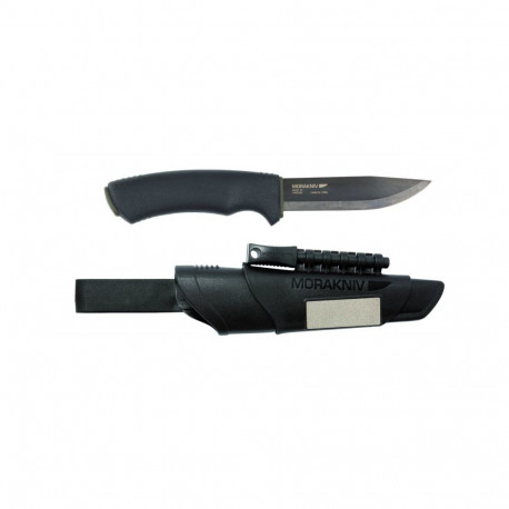 Morakniv Bushcraft Survival BlackBlade™ Nuga – Süsinikteras, 3.2 mm Tera, Süütepulk + Teritaja