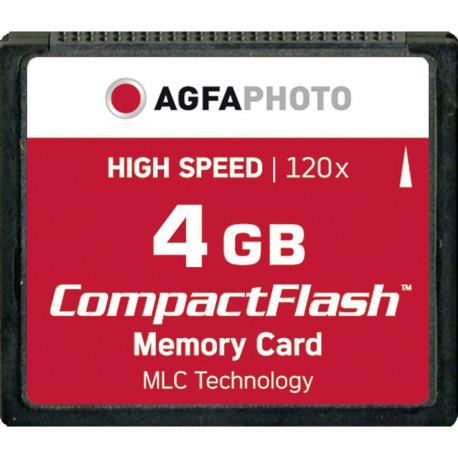 "Card AgfaPhoto Compact Flash 4GB High Speed 120x MLC"